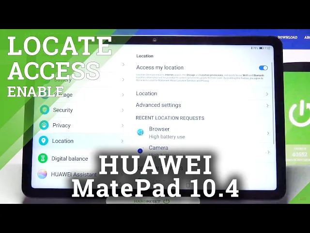 Video thumbnail for How to Turn Off Device Location in HUAWEI MatePad 10.4 – Deactivate Location Feature