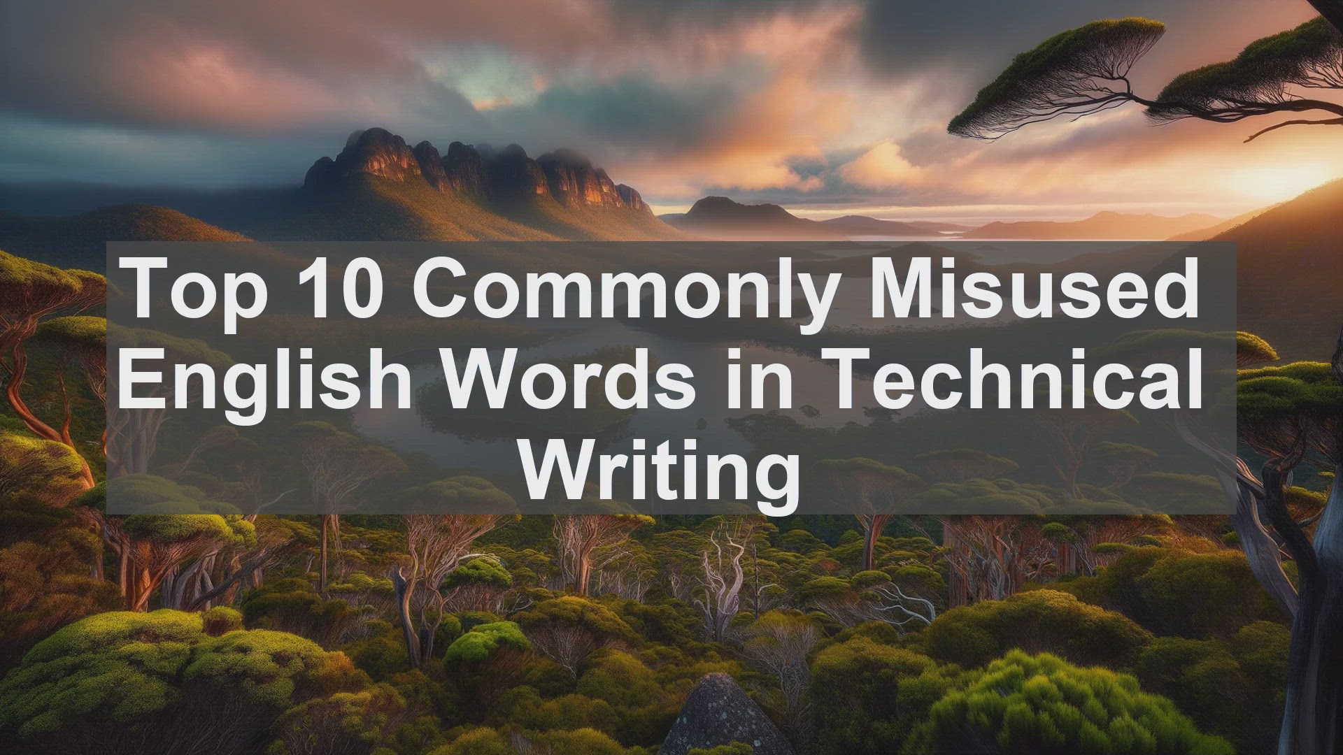'Video thumbnail for Top 10 Commonly Misused English Words in Technical Writing'