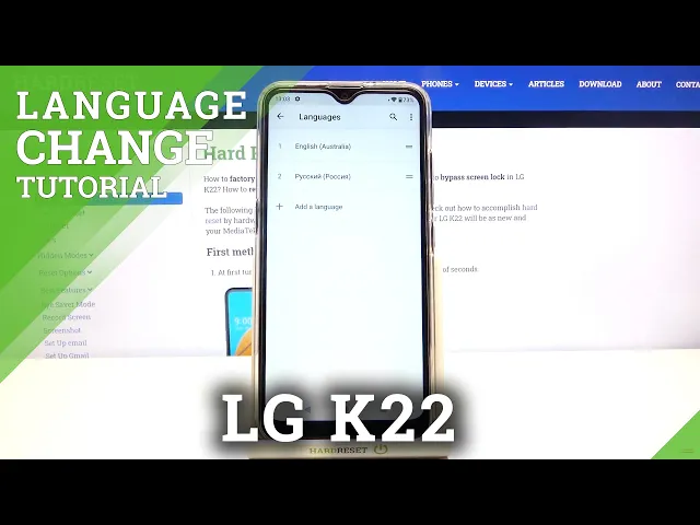 Video thumbnail for How to Change System Language in LG K22 – Language Settings