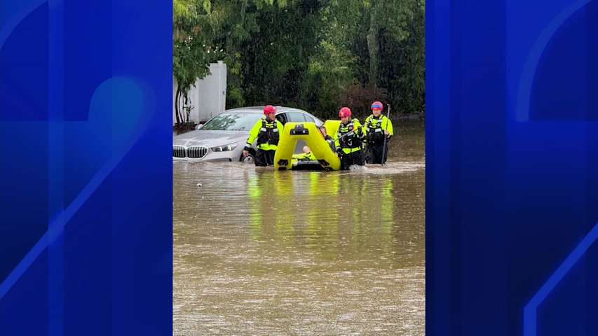 Video thumbnail for Port Chester firefighters respond to multiple water rescues in aftermath of heavy rain