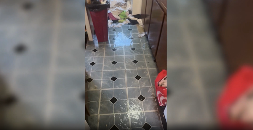 Video thumbnail for Mott Haven NYCHA complex floods after pipe allegedly stolen from apartment