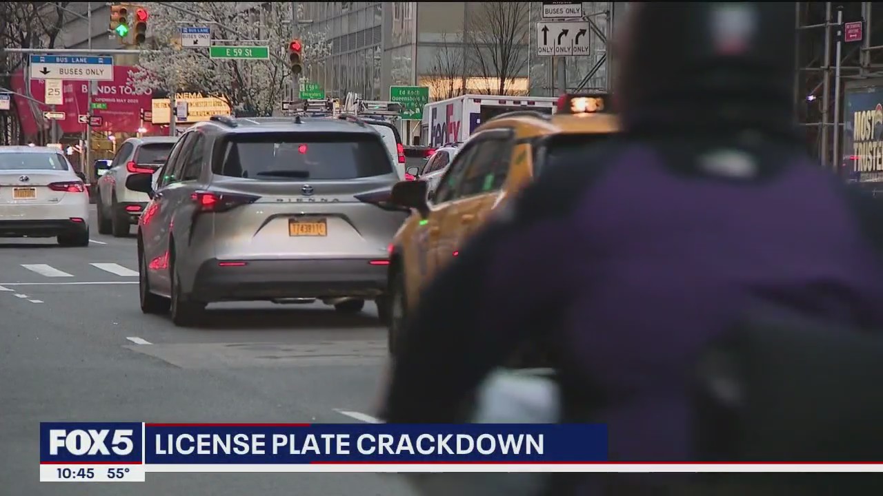 Video thumbnail for NYC cracking down on obscure license plates citywide Here's why: