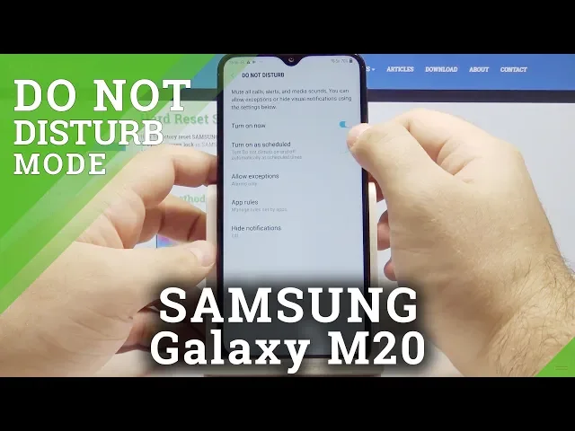 Video thumbnail for How to Activate Do Not Disturb Mode in Samsung  Galaxy M20 – Configure DND Mode
