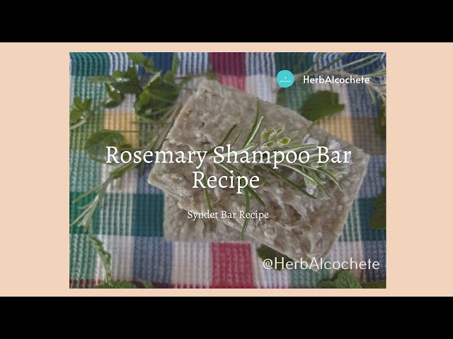 Video thumbnail for Rosemary Solid Shampoo Bar With SCI Stimulating Shampoo
