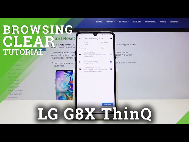 Video thumbnail for How to Clear Browsing Data in LG G8X ThinQ – Erase Browsing History