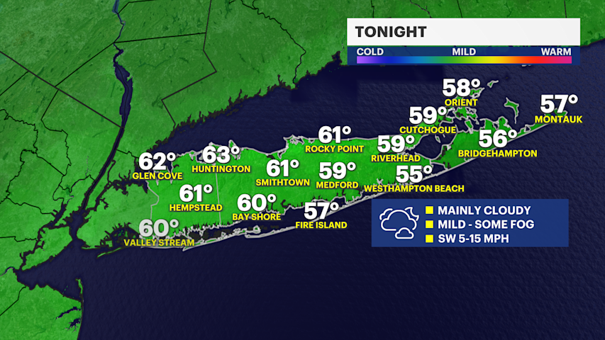 Video thumbnail for More clouds and fog tonight; warm weather continues midweek with a spotty shower