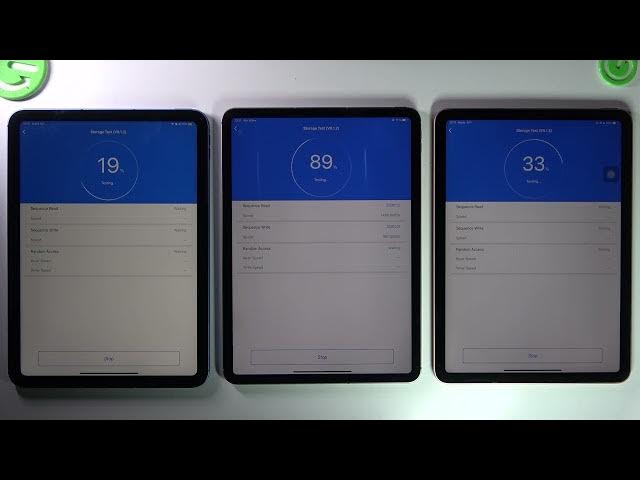 Video thumbnail for iPad Pro 11' 4th Gen VS iPad Air 4th Gen vs iPad 10th Gen 2022 - Antutu Storage Test/Benchmark