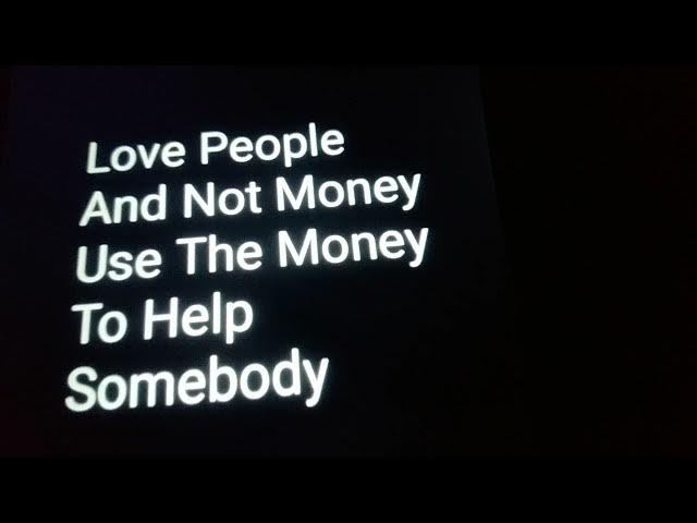 Video thumbnail for Love People And Not Money
