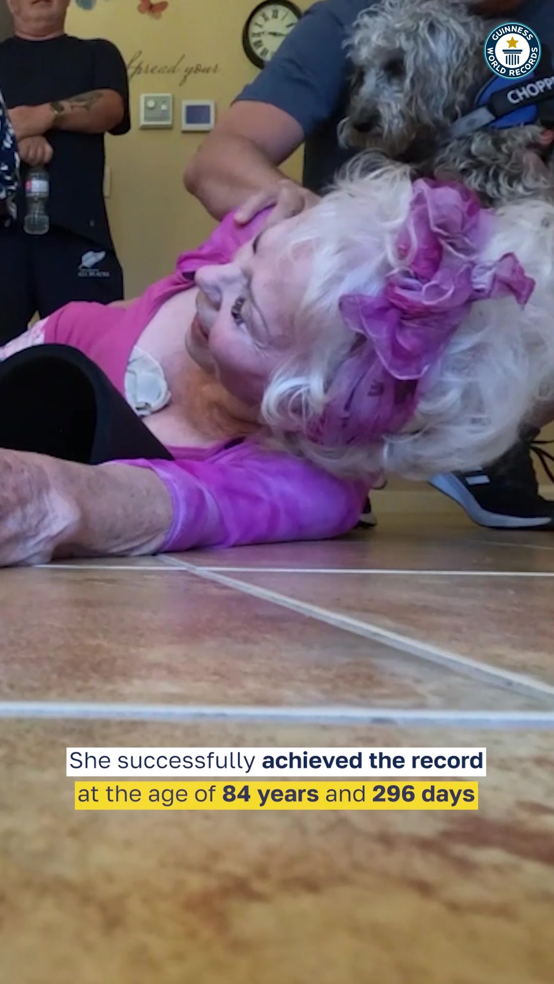 Video thumbnail for 84 Year Old Sets Plank World Record