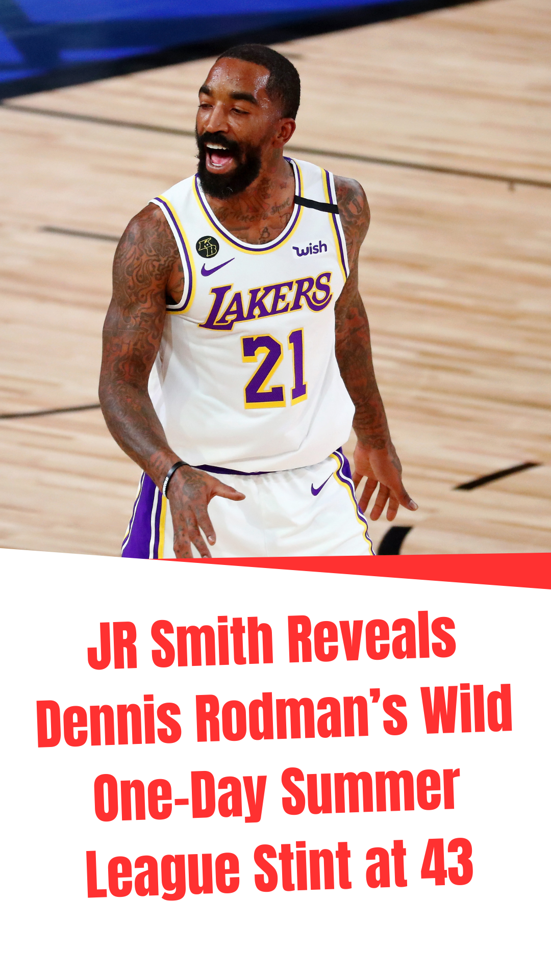 Video thumbnail for JR Smith Reveals Dennis Rodman’s Wild One-Day Summer League Stint at 43