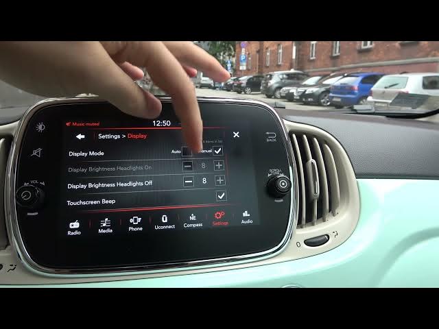 Video thumbnail for How to Change Display Brightness in Fiat 500? Set Multimedia Screen Brightness