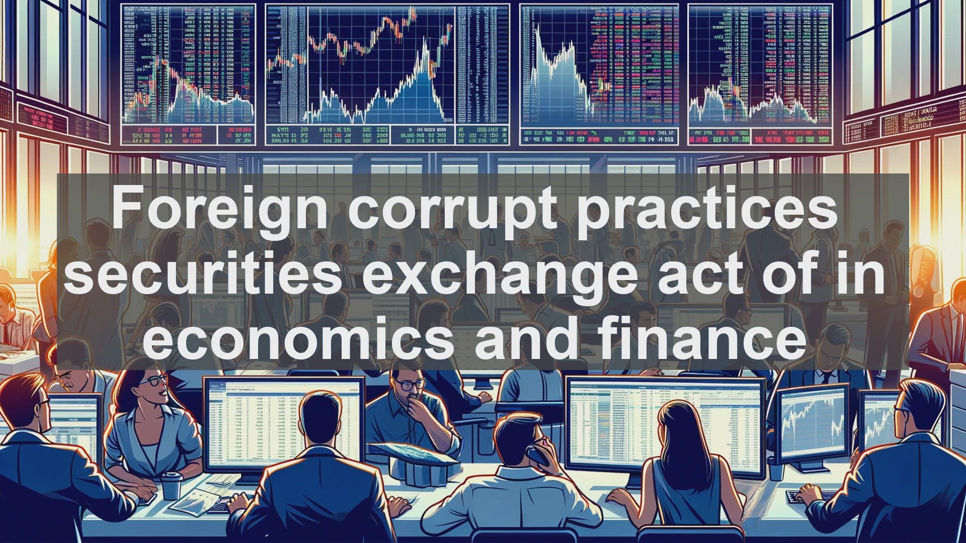 'Video thumbnail for Foreign corrupt practices securities exchange act of in economics and finance'