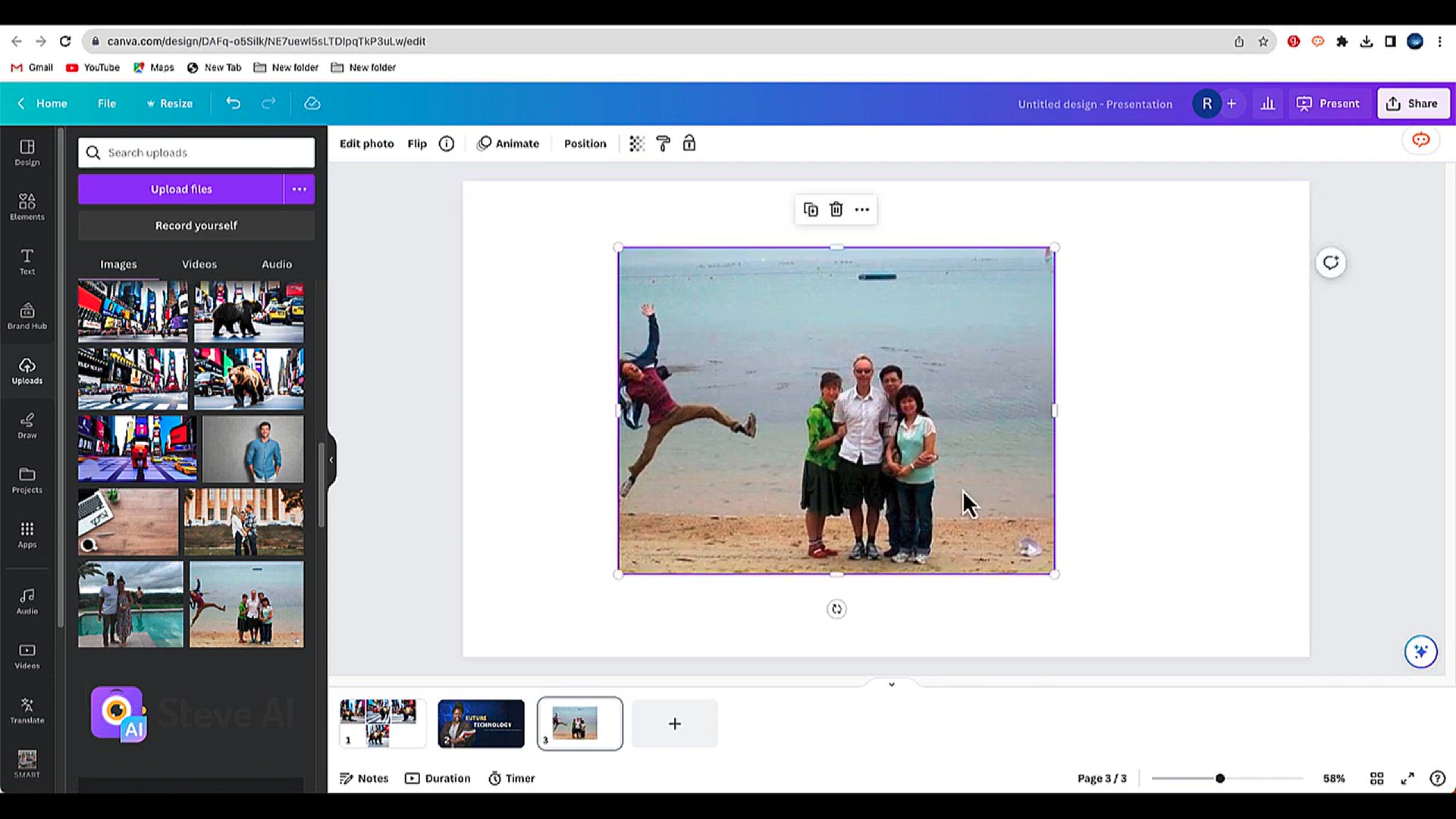 'Video thumbnail for Remove Photobombers in Seconds! New Magic Eraser Tool in Canva'