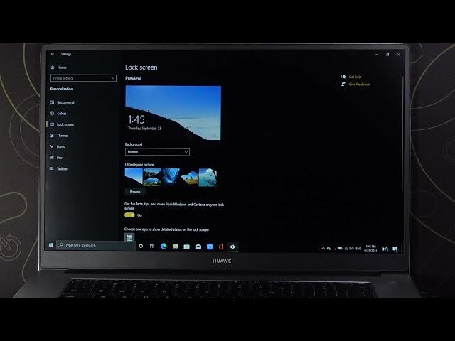 Video thumbnail for How to Change Lockscreen Wallpaper in Huawei MateBook D15?