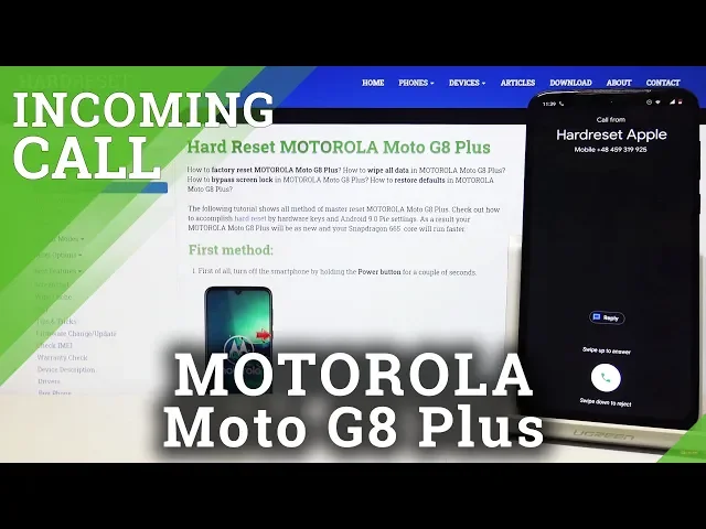 Video thumbnail for Incoming Call in MOTOROLA Moto G8 Plus – Incoming Call Options