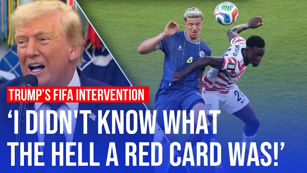 Video thumbnail for Donald Trump admits to intervening in World Cup