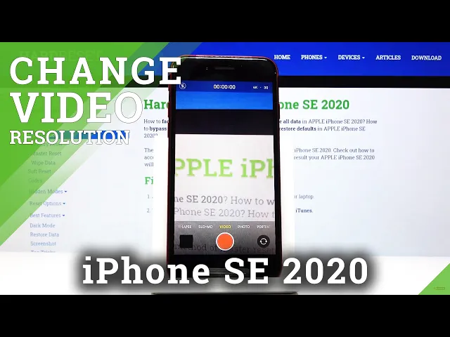 Video thumbnail for How to Change Video Resolution on iPhone SE 2020 – 4K Video