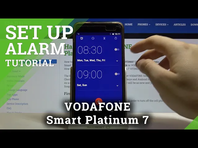 Video thumbnail for Set Up Alarm Clock – VODAFONE Smart Platinum 7 and Alarm Clock Application
