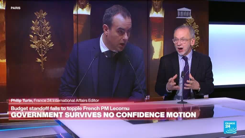 Video thumbnail for "The French budget has been crucial in seeing if the government will survive"