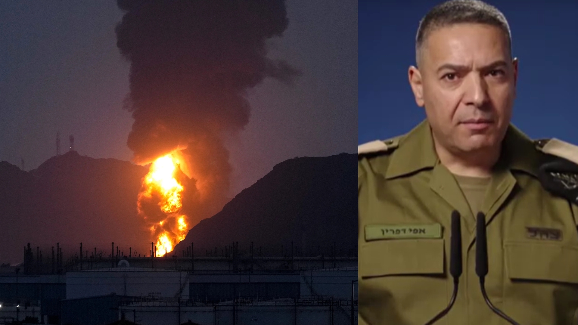 Video thumbnail for Israel Military says 300 airstrikes on Iran, Hezbollah targets hit in Lebanon