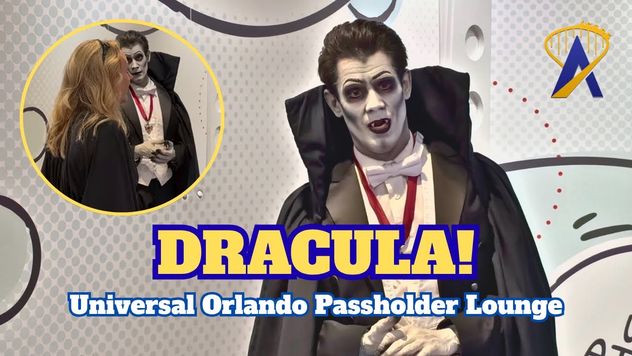 Video thumbnail for We Met Dracula In The Universal Orlando Annual Passholder Lounge!
