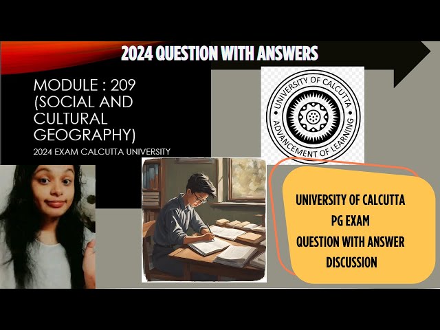 Video thumbnail for CU PG Exam: 2nd Semester Social and Cultural Geography / 2024 question paper and answer