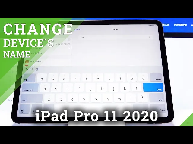 Video thumbnail for How to Change Device’s Name iPad Pro 11 2020 – Personalize APPLE iPhone