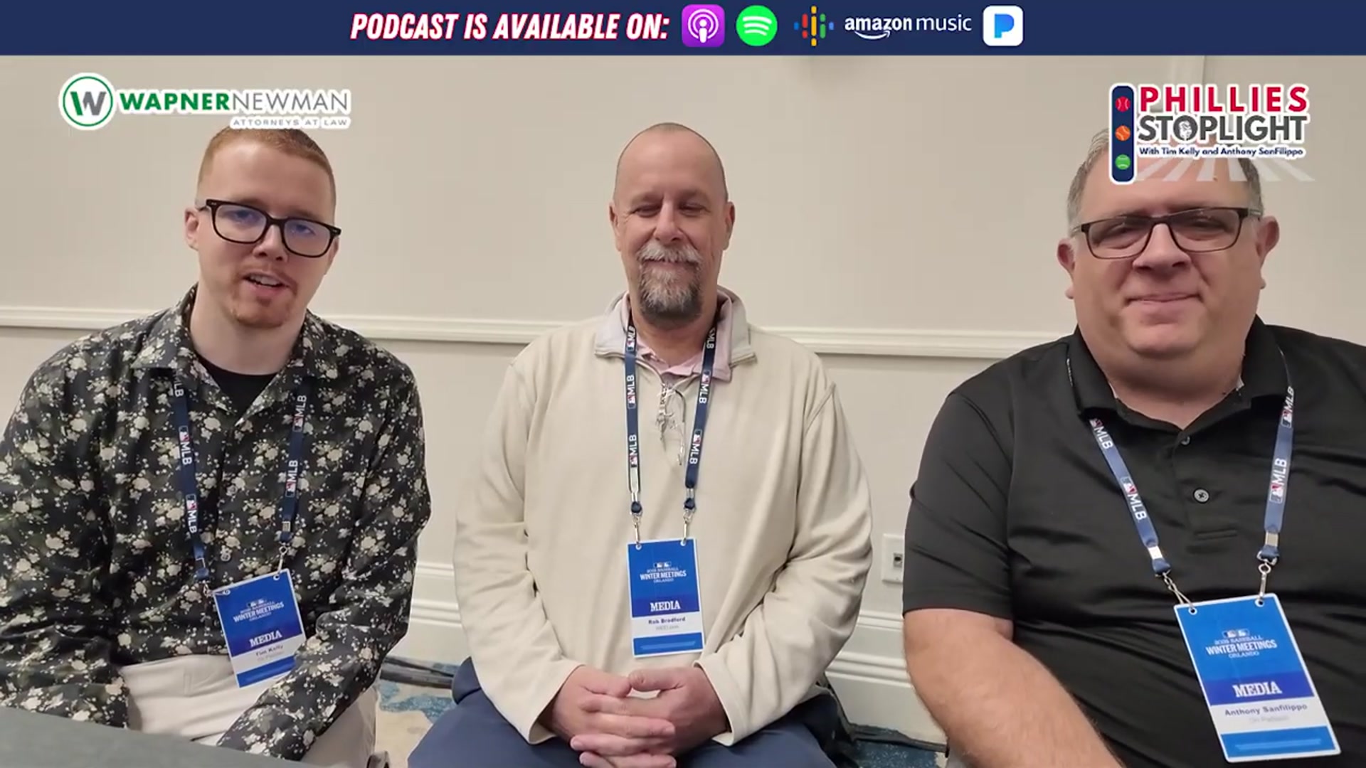 Video thumbnail for Phillies Stoplight🚦_ Rob Bradford talks Schwarber, Bregman, J.T. and more at Winter Meetings