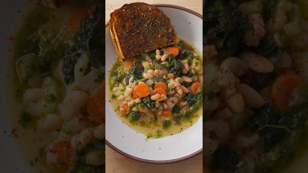 Video thumbnail for Pistou & White Bean Stew