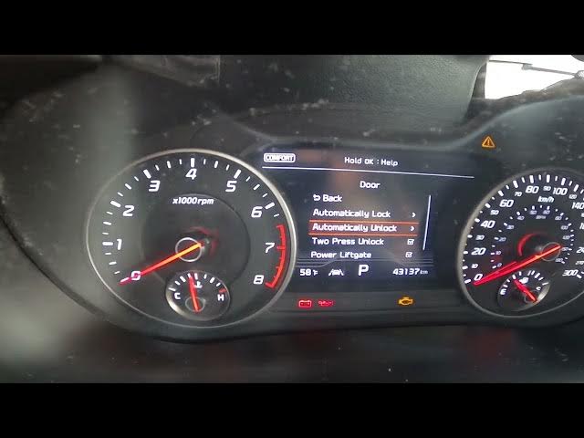 Video thumbnail for How to Enable or Disable Auto Unlock Doors on Exit in Kia Stinger ( 2017 – now )