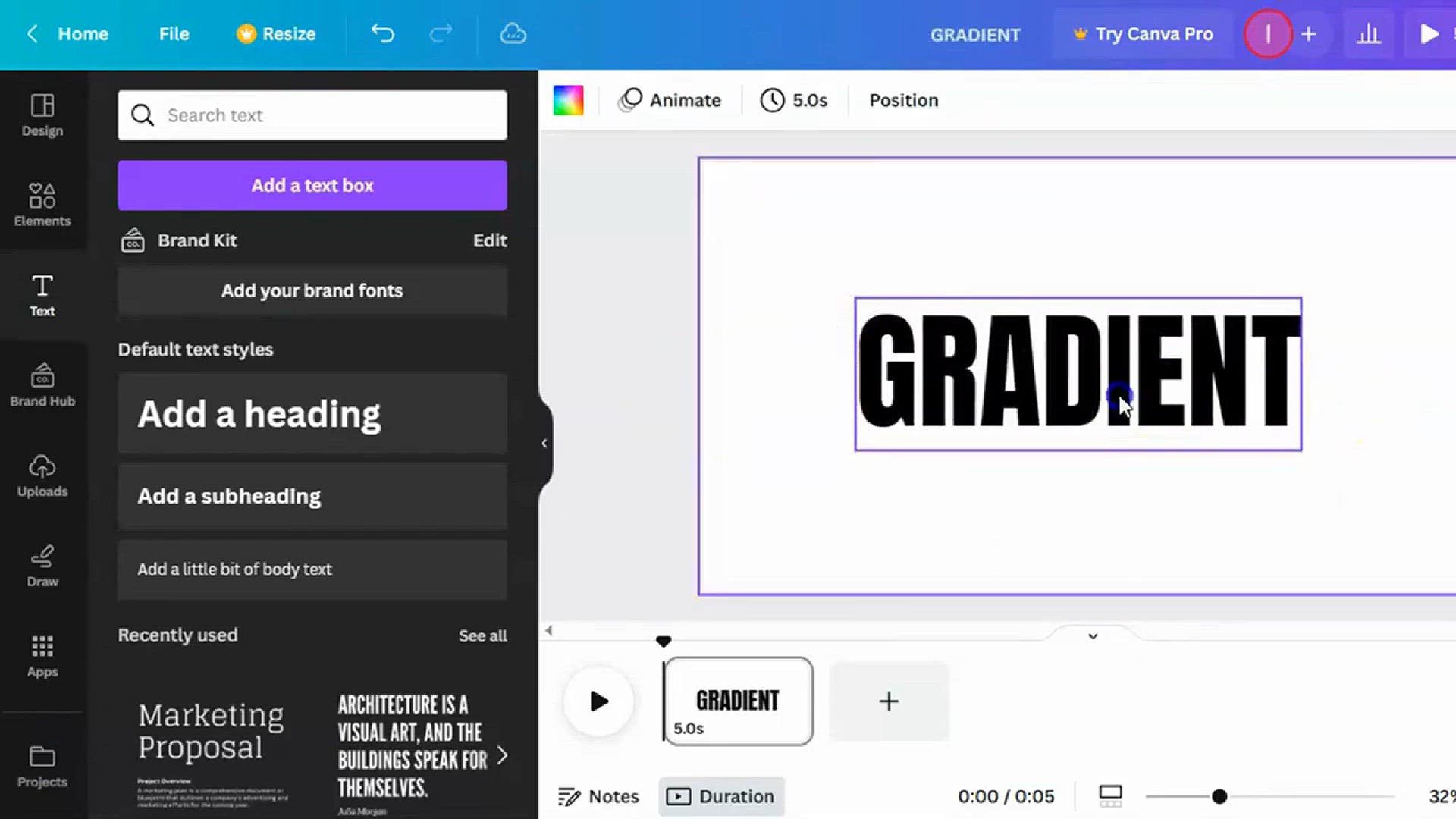 'Video thumbnail for Gradient Text Effect with Canva #easycanva l Canva tutorial'