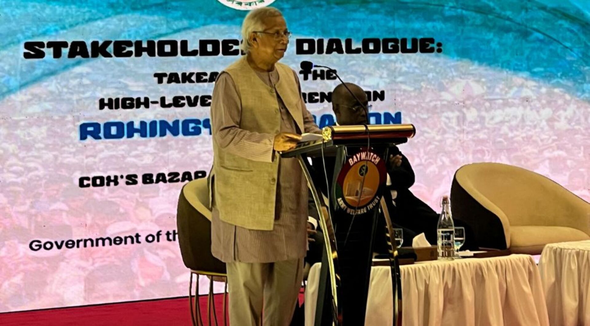 'Video thumbnail for Bangladeshi leader demands justice for Rohingya, ‘safe return’ to Myanmar'