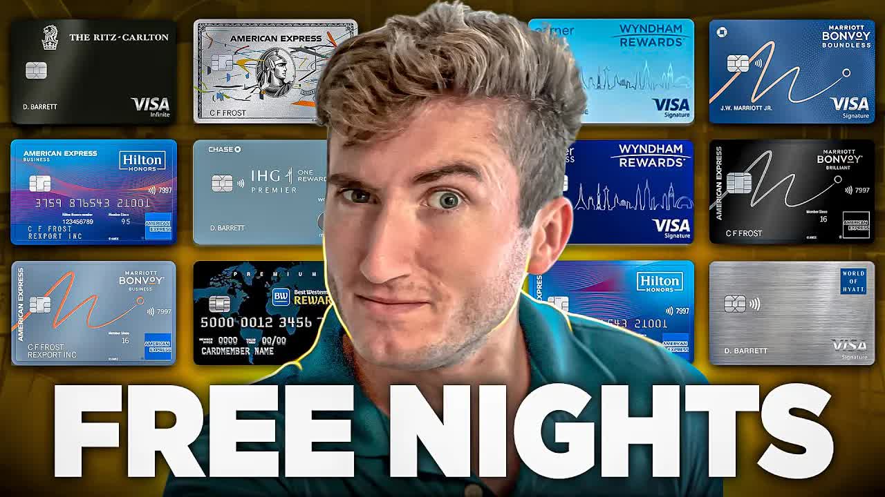 Video thumbnail for anthony venture: unlock free hotel nights! best credit cards & rewards programs