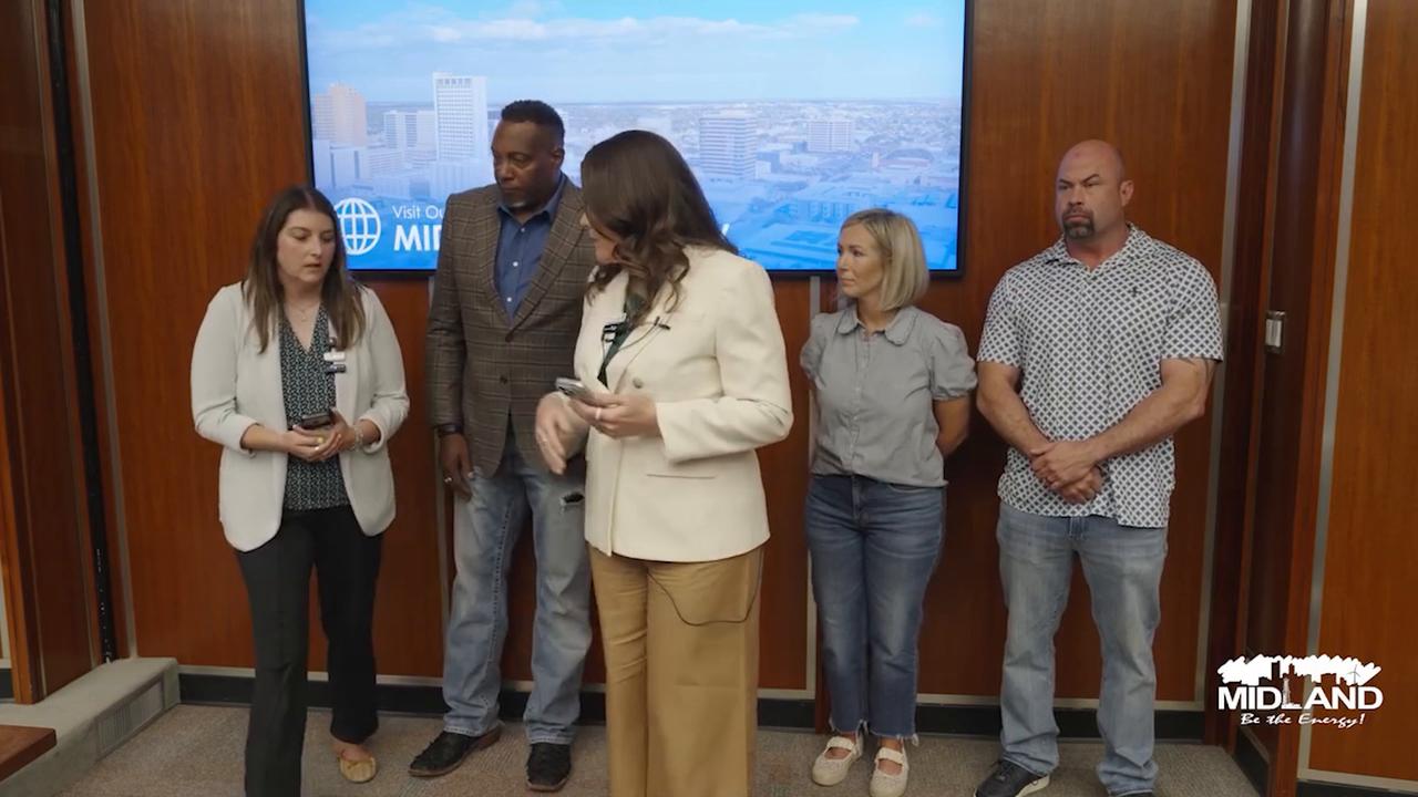 Video thumbnail for US: Midland mayor briefs media after Texas shooting leaves 1 dead, 11 wounded.