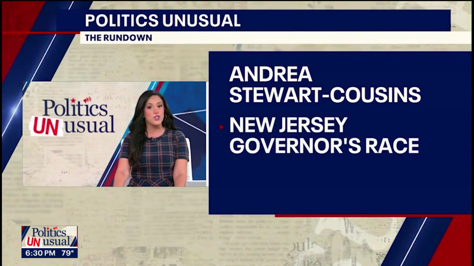 'Video thumbnail for Politics Unusual: NYS Senate Majority Leader Stewart-Cousins, Head of Research & Polling at Stockton University'