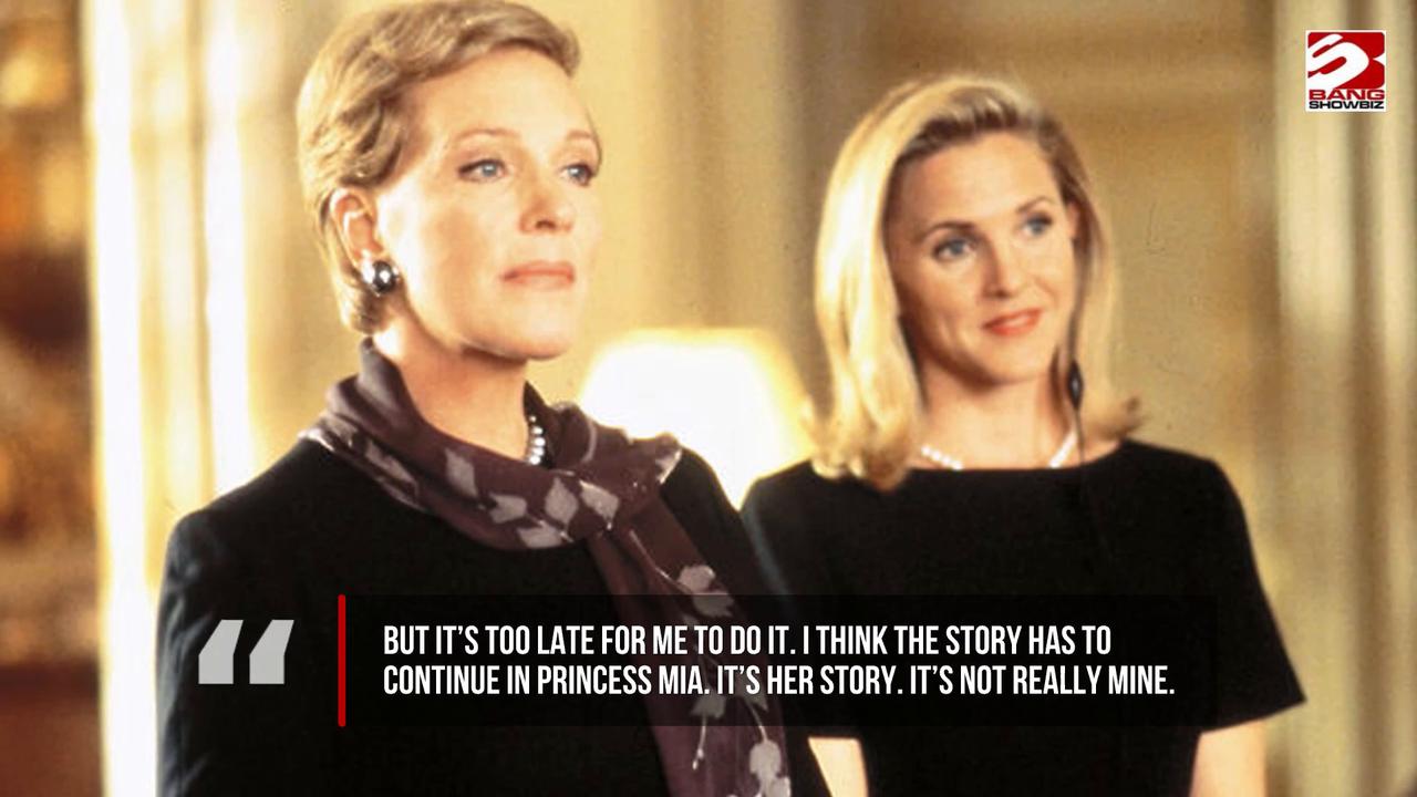 Video thumbnail for Dame Julie Andrews gives heartbreaking update on The Princess Diaries 3