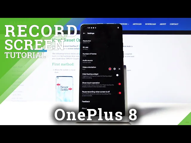 Video thumbnail for How to Record Screen on OnePlus 8 – Screen Recorder