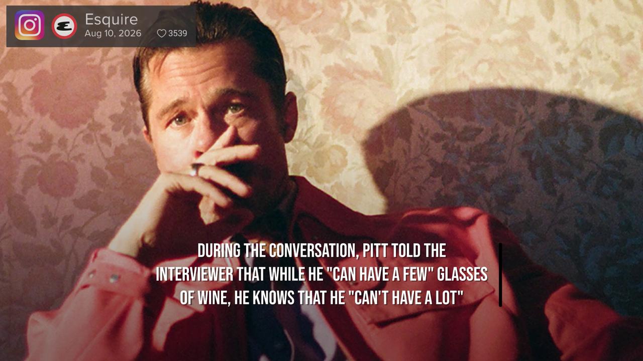 Video thumbnail for NEWS OF THE WEEK: Brad Pitt admits he is no longer sober.