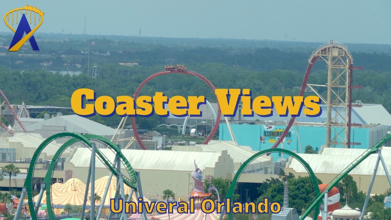 Video thumbnail for Universal Orlando's Tallest Roller Coasters, As Seen From Aventura Hotel