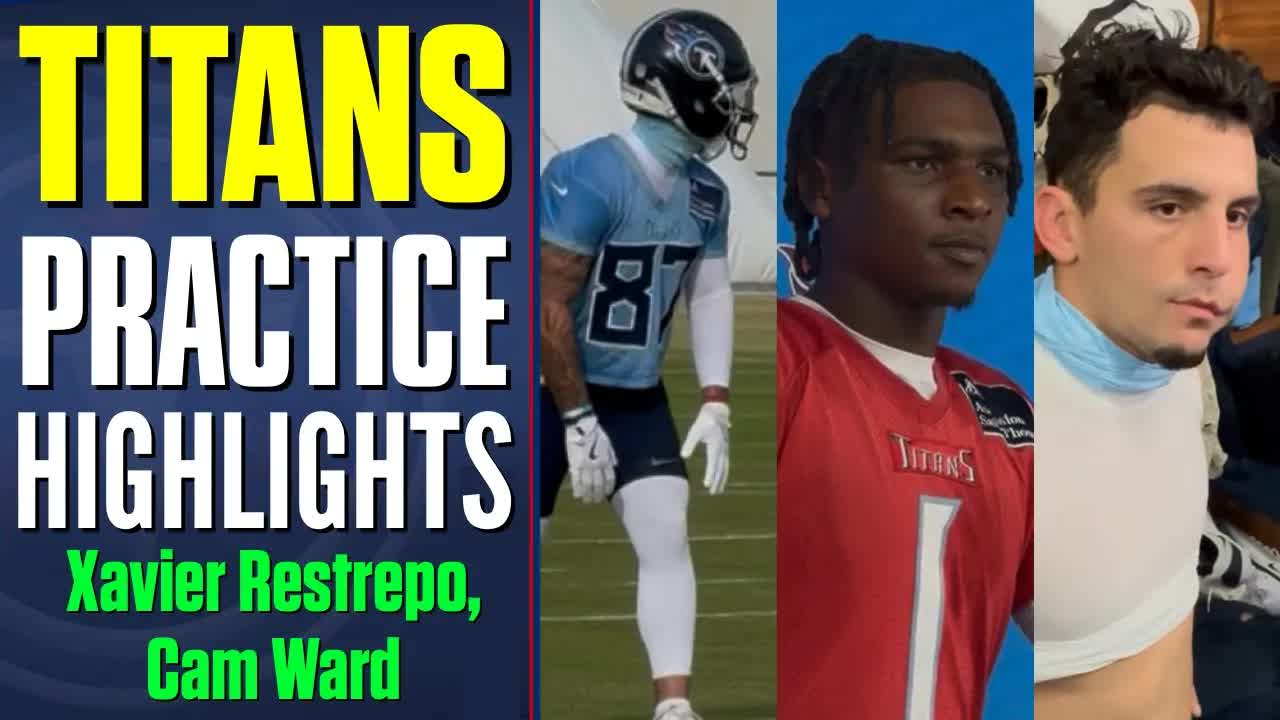 Video thumbnail for a to z sports nashville: titans practice: cam ward & xavier restrepo media access