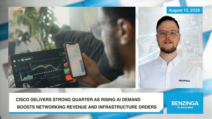 Video thumbnail for Cisco Rides AI Demand