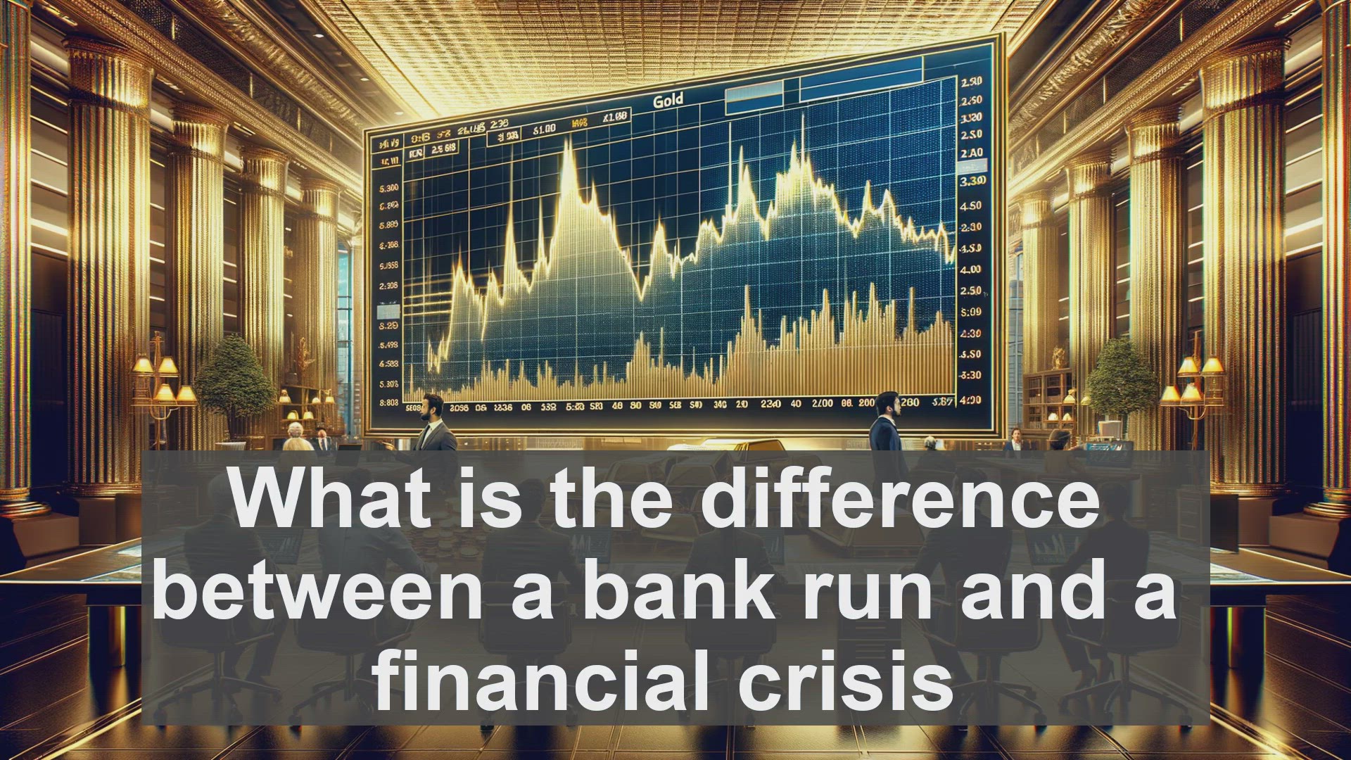 'Video thumbnail for What is the difference between a bank run and a financial crisis?'