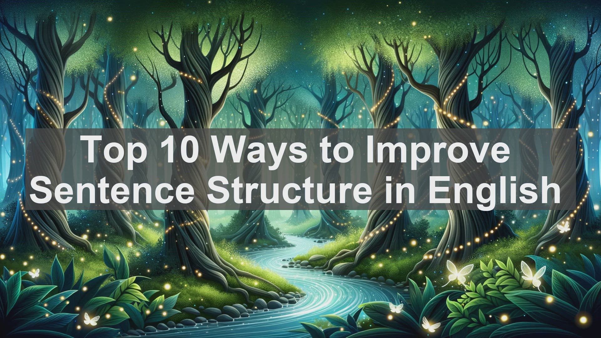 'Video thumbnail for Top 10 Ways to Improve Sentence Structure in English'