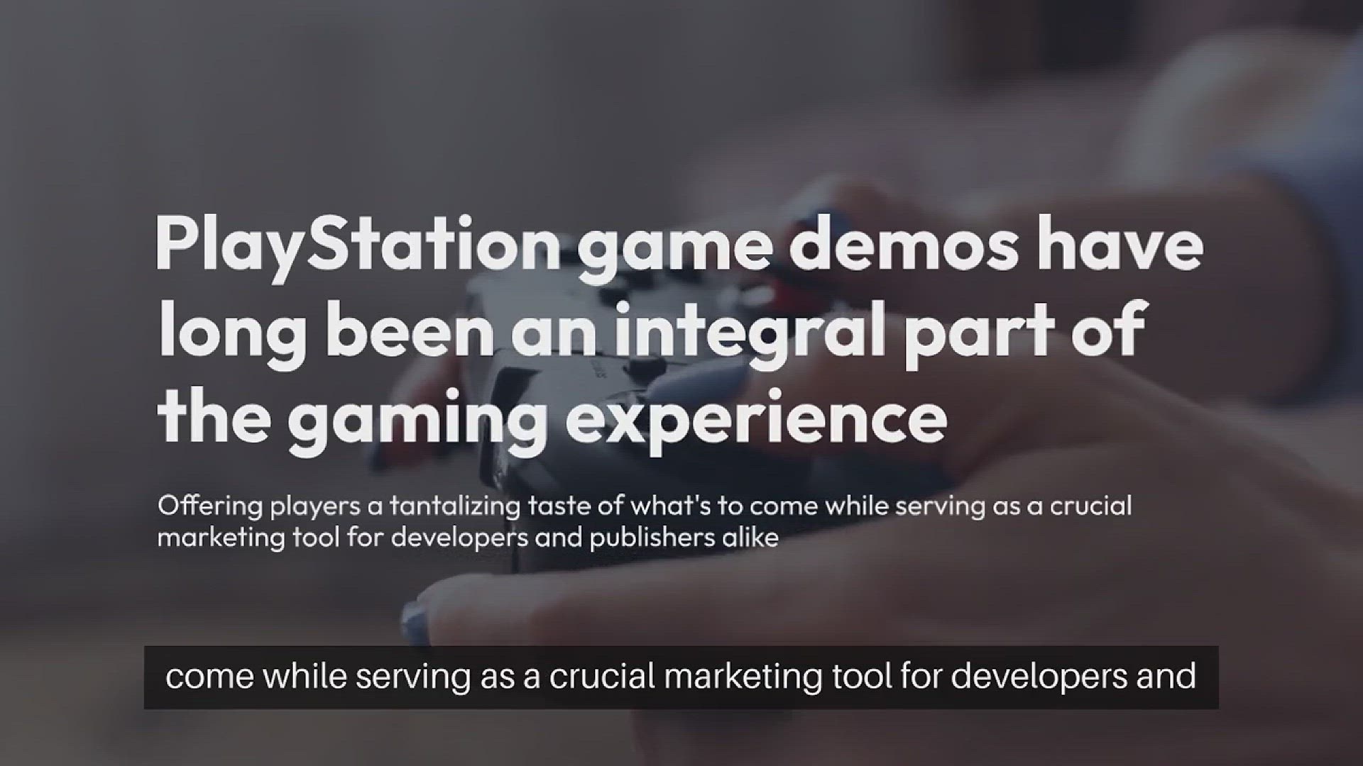 'Video thumbnail for PlayStation Game Demos'