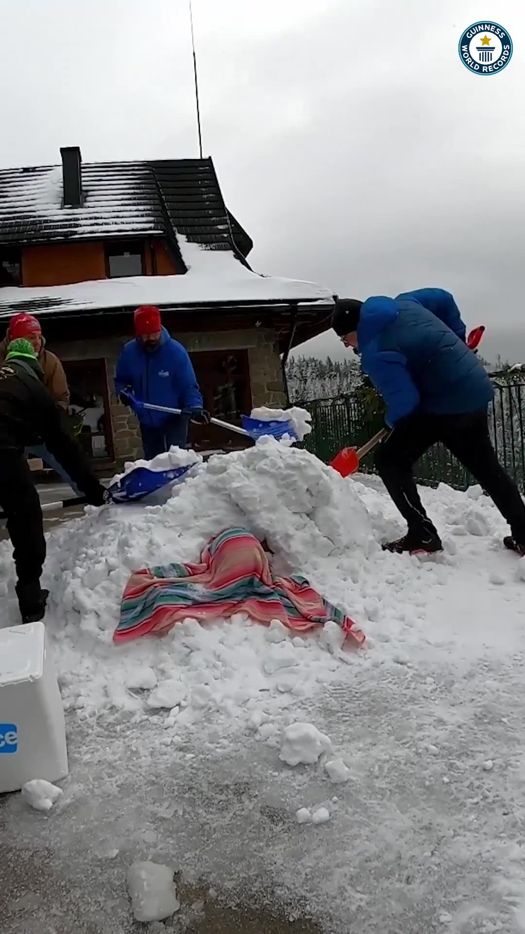 Video thumbnail for Longest time spent in full body contact with snow (male) - 2 hours 12 minutes and 12 seconds by Damian Kasprzyk