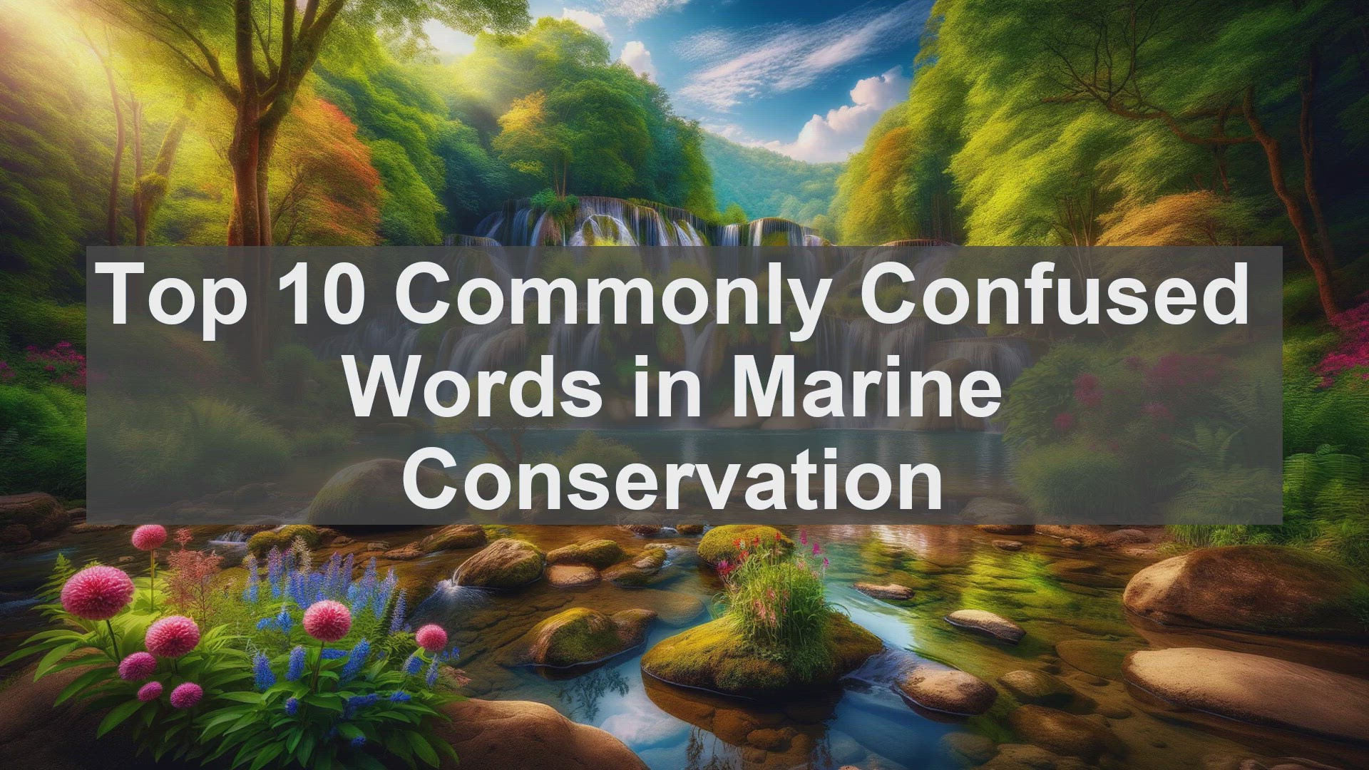 'Video thumbnail for Top 10 Commonly Confused Words in Marine Conservation'