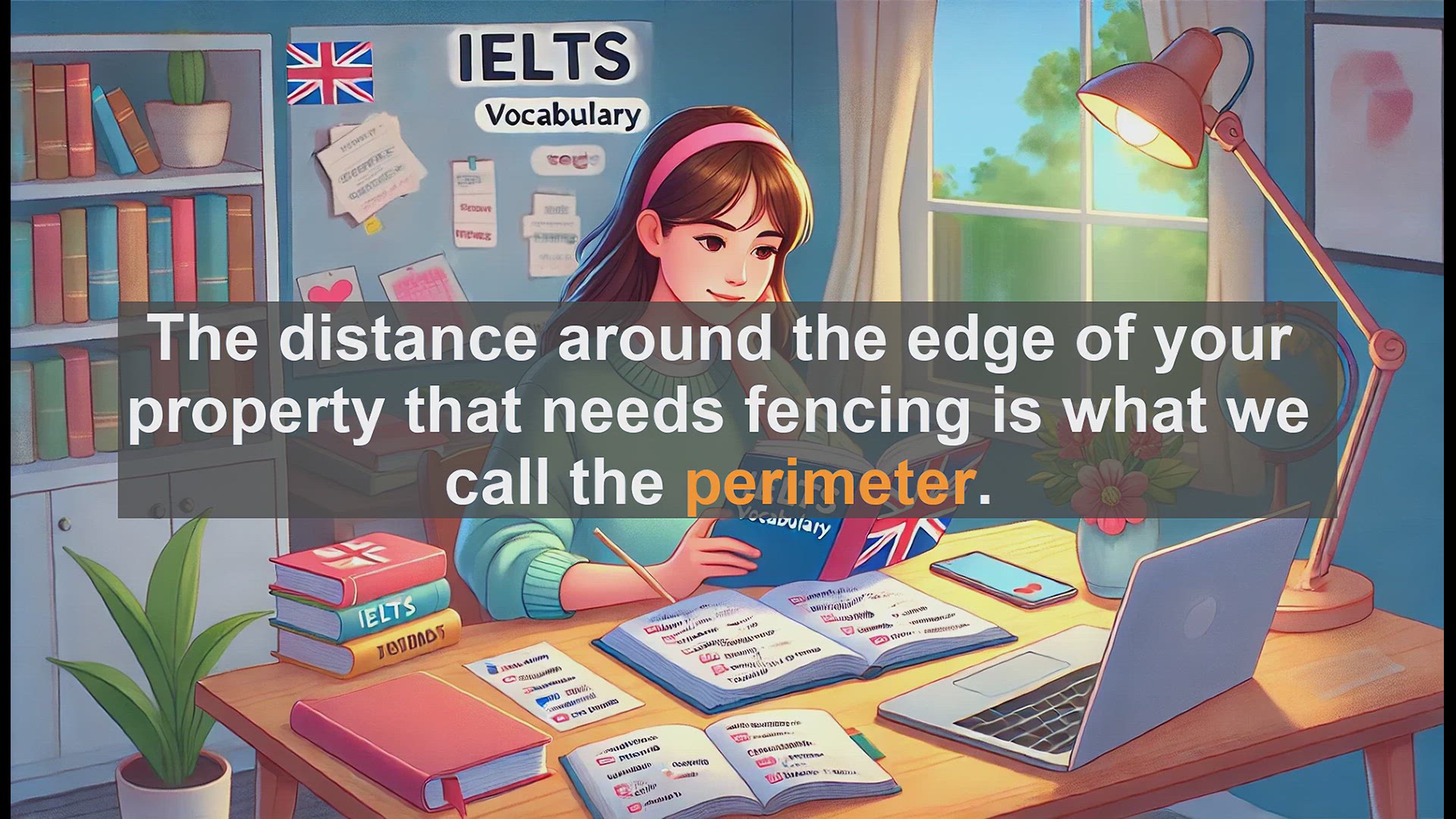 'Video thumbnail for 2000 Must Know IELTS 9.0 Vocabulary - Perimeter: The Boundary Line Explained'