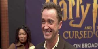 Video thumbnail for Video: Tom Felton HARRY POTTER AND THE CURSED CHILD Red Carpet