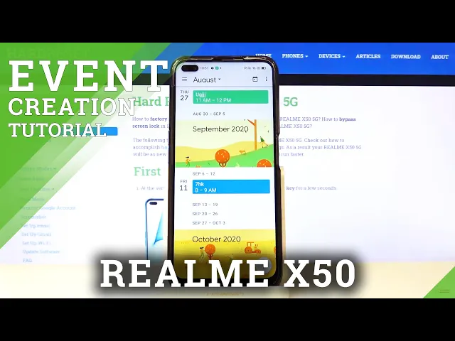 Video thumbnail for How to Add Event to Calendar in Realme X50 5G – Access Calendar Options