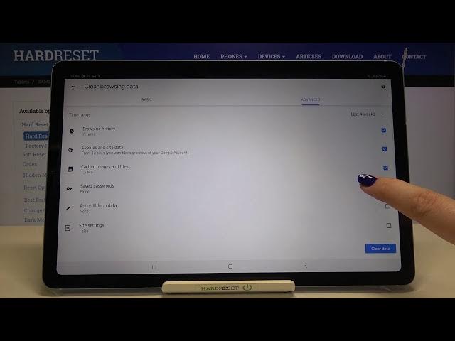 Video thumbnail for How to Clear Browsing Data in SAMSUNG Galaxy Tab S6 Lite – Remove Browsing History